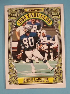 1986 Topps 1000 Yard Club Steve Largent Seattle Seahawks #8 - Picture 1 of 2