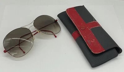 Gafas de sol vintage Safilo UFO 3501 rojas para mujer estilo piloto, usadas Foto 1 de 4