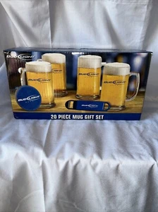 RARE Bud Light Beer 2007 Vintage 20 Piece Mug Gift Set Open Box See Description - Picture 1 of 9