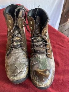 Survivor Waterproof Camo Men’s Boots 7.5 Wide Warm Leather Uppers Christmas - Picture 1 of 9