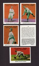 WASHINGTON SENATORS 1915 Cracker Jack E145-2 REPRNT Team Set | ALL 5 cards B
