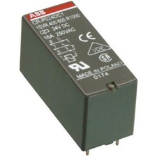 ABB CR-P024AC1 Pluggable interface relay 1c/o, A1-A2=24VAC, 250V/16A 1SVR405600R