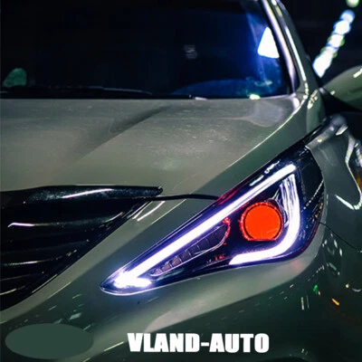 Faros LED 2011-14 mejora ojos de demonio y señalización de giro secuencial para Hyundai Sonata Foto 1 de 4