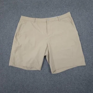 Puma Shorts Mens 38 Beige Chino Golf Sports Outdoor Casual Zip Fly Logo Size 38 - Picture 1 of 9