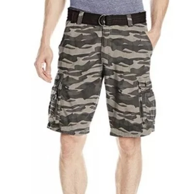 Boys' LEE DUNGAREES "Sure 2 Fit" Belted Camo Cargo Shorts Size 18 NWT  - Image 1 of 4