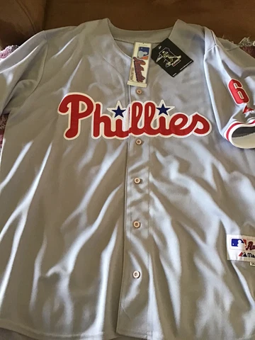 NWT Ryan Howard Authentic Majestic Size 54 Road Jersey Cover