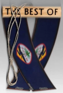 Rear view mirror car flags Guam Pacific Islands unity flagz for inside the car - Picture 1 of 8