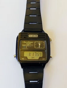 Vintage Seiko H239-5060 ANALOG & DIGITAL Watch RARE - Picture 1 of 7