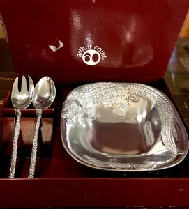 Set Insalatiera Arthur Court Collezione Alligator 2002 Rara e Ritirata Mai Usata - Foto 1 di 16