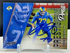 Andrew Whitworth AUTO 2021 Panini Prestige Prestigious Pros Beckett COA LA RAms - Picture 1 of 2
