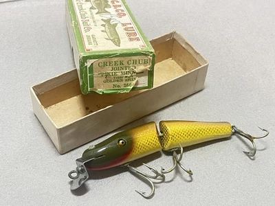 Vintage Creek Chub 2604 Jointed Pikie In Golden Shiner With Box - Image 1 of 4
