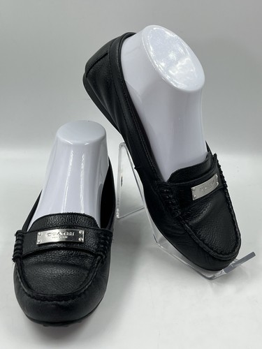 BRANDBLACK Mocassino Mocassino da guida Coach Fredricka da donna in pelle nera taglia US 6M 36
