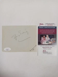 Sylvia Sidney American Stage Actress Signed Cut JSA -# - Picture 1 of 4
