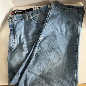 Jeans uomo Wrangler Performance Series blu elasticizzato gamba dritta 42 x 29 - Foto 1 di 4