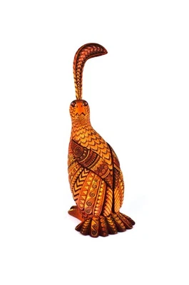 Oaxacan Wood Carving Julia Fuentes Quail Bird Oaxaca Mexican Folk Art Alebrije - Image 1 of 4