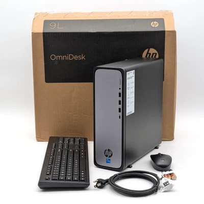 HP OmniDesk Slim Desktop S03-0034 Intel Core i3-13100 8GB DDR5 256GB SSD Win11H - Image 1 of 4