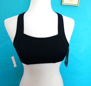 New Balance Sport Bra 32A Color Black Adjustable Straps New Medium Cover  - Picture 1 of 5