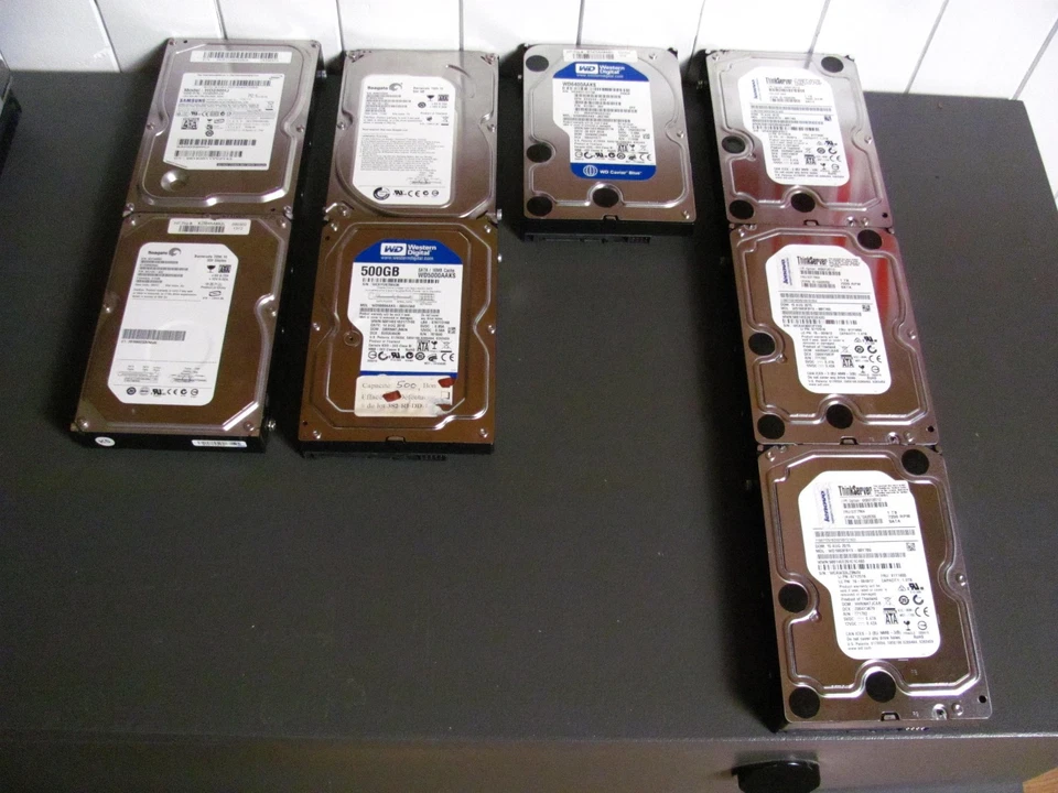 HDD Hard Drive SATA 7200 RPM 3.5" + Legacy Windows 10 installed 1TB or less - Image 1 of 1