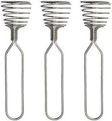 Norpro 7" French Spring Coil Whisk 3 PK - Wire Whip Cream Egg Beater Gravy Mixer - Image 1 of 4