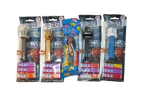 Dispenser PEZ Star Wars Darth Vader, C3PO, R2-D2, Darth Maul, Generale Grievous - Foto 1 di 7