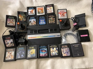 Atari 2600 Jr. Rainbow Console Bundle with 20 Games! Cleaned and Tested Works - Picture 1 of 10