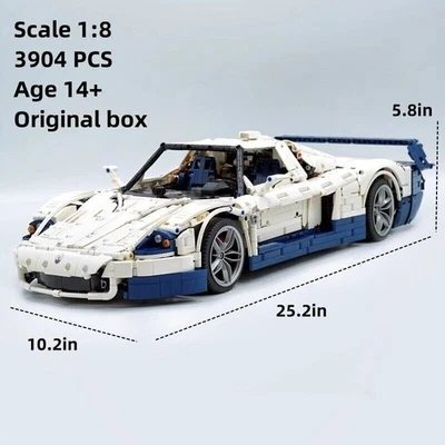 1:8 for Maserati MC12 Building Blocks Racing Car Model Kits Children's Toys Gift - Image 1 of 4