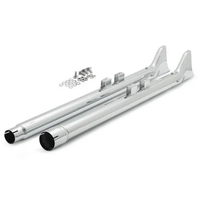 33IN. Fishtail Mufflers Exhaust Pipes for Harley Touring Road Glide FLTRX 2021 - Imagem 1 de 4