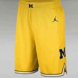 Men’s (S) Jordan Brand Michigan Wolverines Replica Team Basketball Shorts - Picture 1 of 14