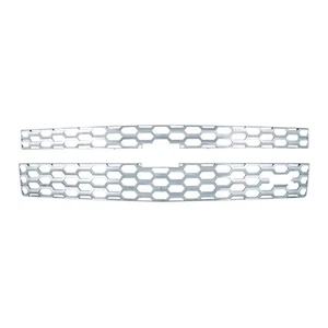 Grille Insert for 2014-15 Chevy Silverado 1WT/2WT/LT/LTS [2pc Chrome] Premium FX - Picture 1 of 2