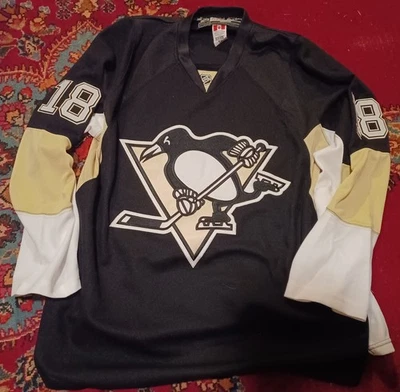 Camiseta deportiva para hombre Pittsburgh Penguins #18 James Neal Reebok CCM NHL talla 56 con correa Foto 1 de 4