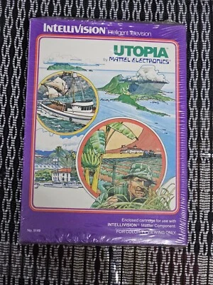 Utopia Intellivision 1981 NEW & SEALED Complete Game - Image 1 of 2