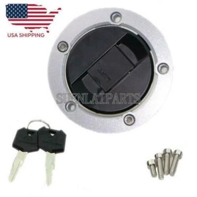 Fuel Gas Cap Cover Lock For Suzuki GSXR 600 750 1000 GSF 650S 1250 S SA Bandit - Imagem 1 de 4
