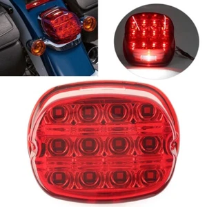 Linse LED Brems Rücklicht für Harley Electra Glide Fatboy Ultra Limited Dyna rot - Bild 1 von 13