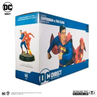 DC Direct: Superman vs The Flash 1/8 Statua Limited Edition McFarlane Toys - Immagine 1 di 4
