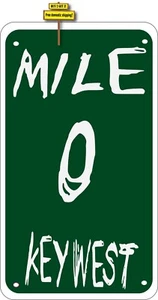 Key West Mile Zero US1 Duval Street Decal Sticker 3.25" x 5.25"  #240 - Picture 1 of 1