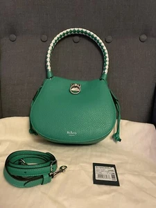 Mulberry Mini Iris Hobo Shoulder Bag Lawn Green - Picture 1 of 13