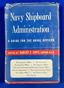 Vtg NAVY SHIPBOARD ADMINISTRATION, Harley Cope, World War II / H/C: 1944 / WWII - Imagen 1 de 12