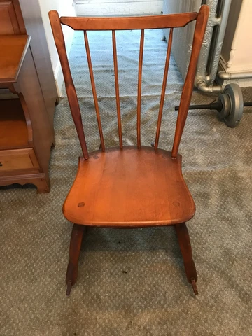 Antique Wooden Rustic Maple Rocking Chair Cover
