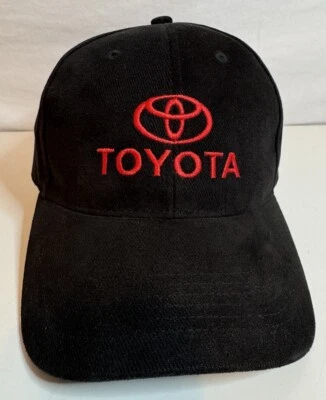 Gorra ajustable con logotipo bordado Toyota negra y roja Foto 1 de 4