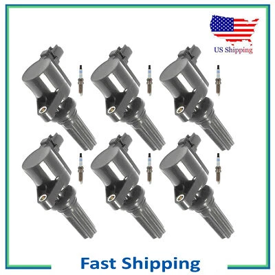 Set 6 FD496 Ignition Coil & 6 Bosch Platinum Spark Plug For 03-05 Lincoln LS 3.0 - Image 1 of 4