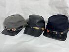 3 Vintage Civil War hats, 2 Yankee 1 confederate, With Pins. R￼OTHCO Reenactment