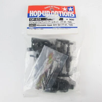 Tamiya 53674 Adjustable Upper Arm Set OP-674 TT-01 TGS - Image 1 of 4