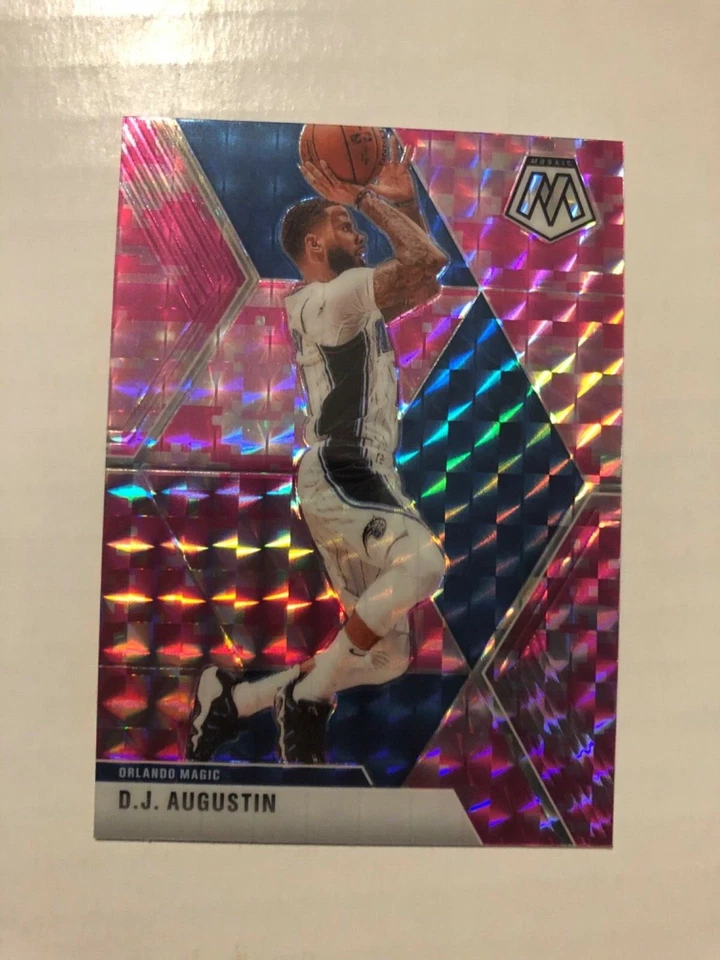 2019-20 Panini Mosaic Basketball DJ AUGUSTIN Pink Camo Prizm Card - Image 1 of 1