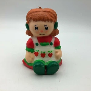 Vintage 4-1/2" Erdbeere Shortcake Kerze unbeleuchtet figurale Dekoration G3  - Bild 1 von 12