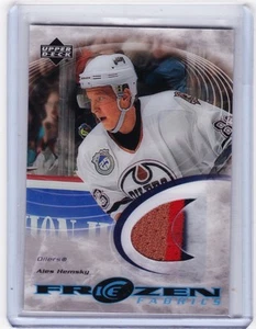 03-04 2003-04 UPPER DECK ICE ALES HEMSKY FROZEN FABRICS 3 COLOR JERSEY AH OILERS - Picture 1 of 1