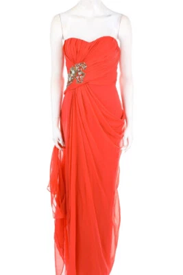 MARCHESA NOTTE Abendkleid Maxikleid Ballkleid Chiffon US 8 = D 38 NEU - Bild 1 von 4