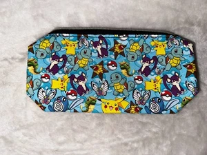 Pokemon Pikachu Gen 1 Zippered Pencil Case Pouch Japan Customized Make up bag - Picture 1 of 1