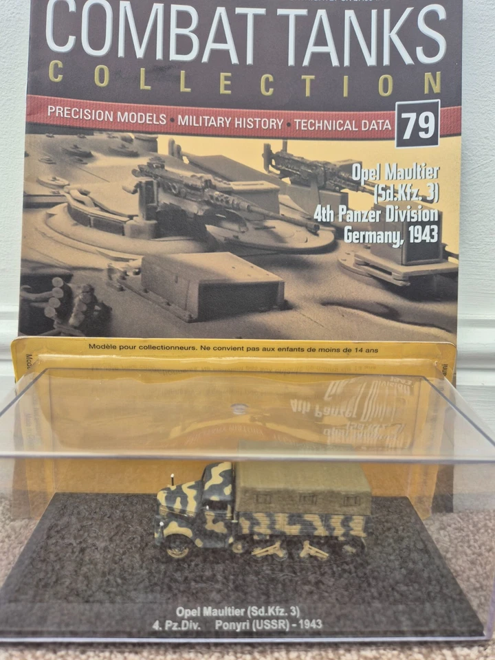 ALTAYA DEAGOSTINI 1/72 OPEL MAULTIER SD.KFZ.3 USSR 1943 DIECAST WW2 TANK + MAG - Image 1 of 3