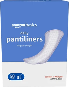 Daily Pantiliner, Regular Length, Pads for Women, Unscented, 50 Count (Previousl - Picture 1 of 12