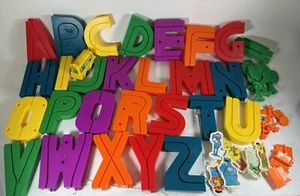 Playskool Sesame Street Alphabet Roadway Letters 1988 Complete Train Not Working - Picture 1 of 19